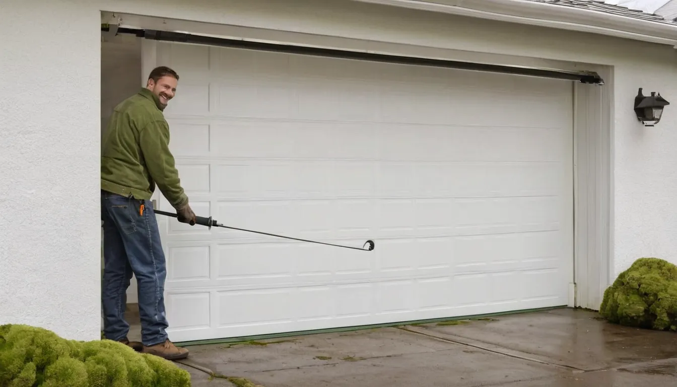 Independent garage door provider replacing a spring on a residential garage door in Everett